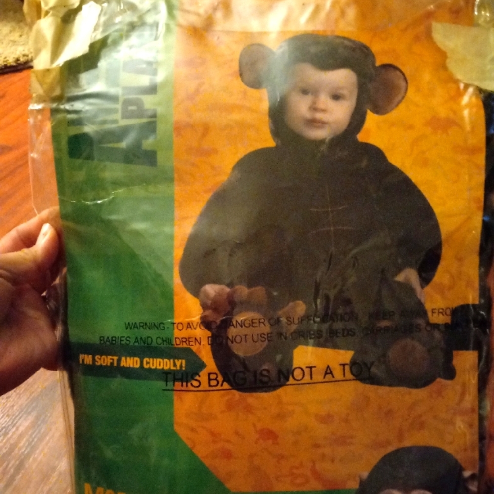 ANIMAL PLANET 18-24 MONTHS MONKEY COSTUME HALLOWEEN OR PRETEND DRESS UP LIKE NEW